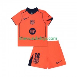 Camisola FC Barcelona Marcus Rashford 14 UCL Criança Equipamento Terceiro 2025-2026 Manga Curta